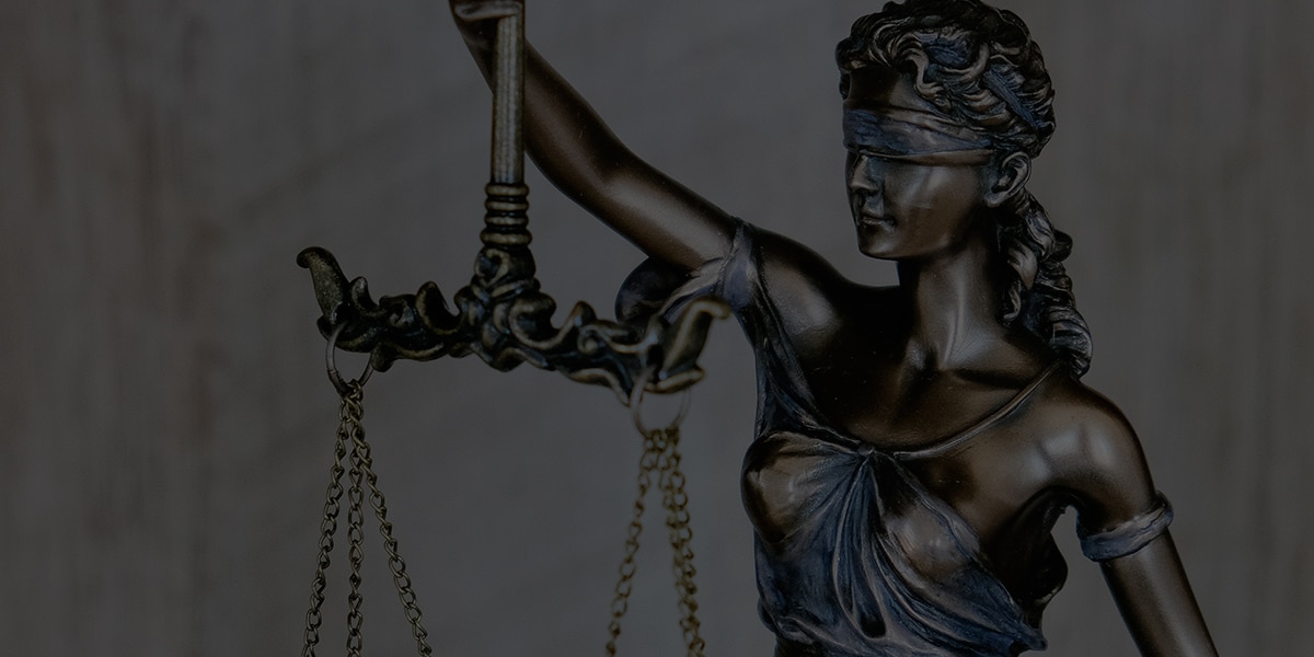 Justice holding the scales